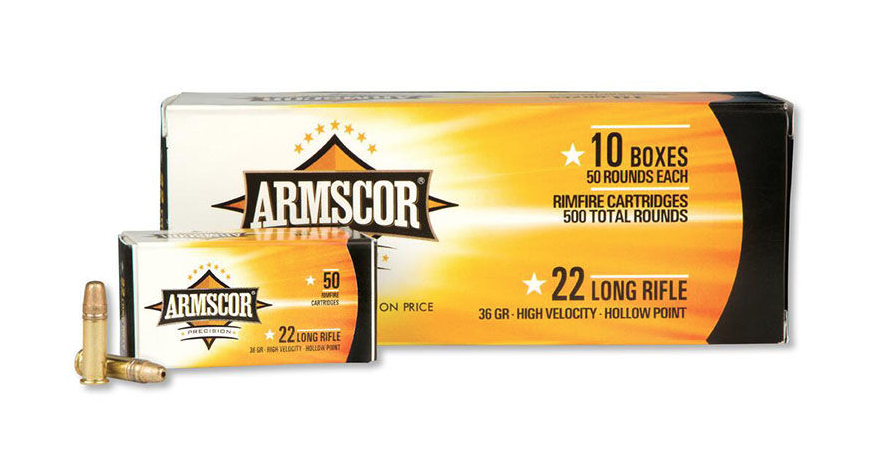 Armscor Precision 22 Lr 36 Grain High Velocity Hollow Point 500 Rounds 3499 Gundeals 7068